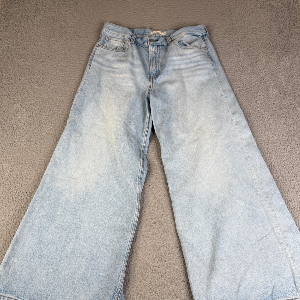 Levi's Jeans Womens 29 Light Blue Wide Leg High Rise Denim Pants Relaxed Fit
